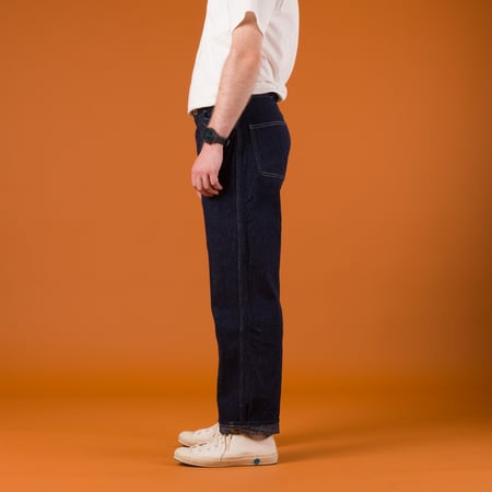 Image-Flâneurs-WAREHOUSE & CO. / Lot.1234 1920’S Free Land Waist Overall Denim Trousers Indigo_profile