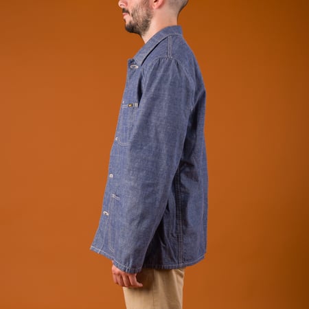 Image-Flâneurs_ONI DENIM / 03500-HCSV 8oz Selvedge Chambray Coverall_de-profil