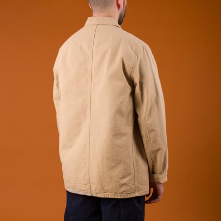 Image-Flâneurs_ONI DENIM / 03500-8BE 8oz "Betacham" Beige Selvedge Chambray Coverall_de-dos