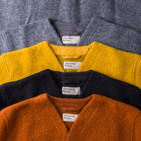 Image-Flâneurs_UNIVERSAL WORKS / Wool Fleece Cardigan rust_detail-2