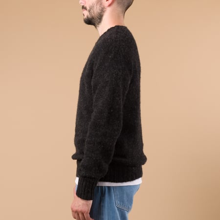 Harley Of Scotland X Flâneurs Shaggy Crew Neck Sweater Crag