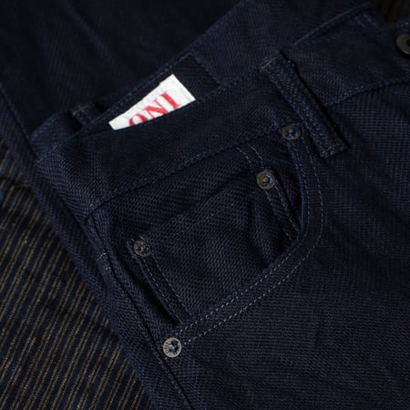 ONI X Flâneurs 3X3 インディゴツイル One Wash