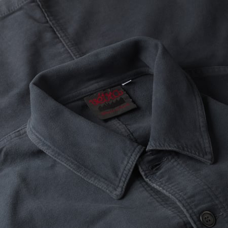 Image-Flâneurs_VETRA / Graphite Suedine Moleskin Weaved Jacket_Detail-1