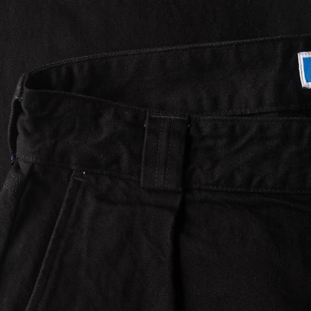 Image-Flâneurs_JAPAN BLUE JEANS / 13oz Denim Tuck Pants Fade Wash Black_detail-1