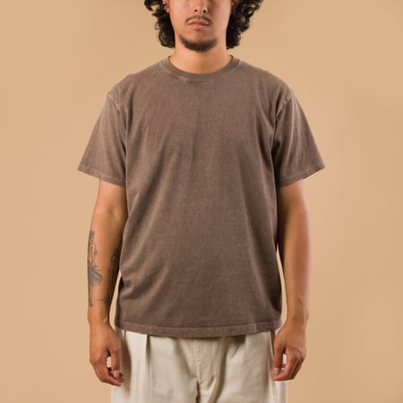 Short Sleeve Crew T-Shirt P-Brown