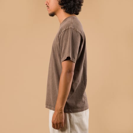 Short Sleeve Crew T-Shirt P-Brown
