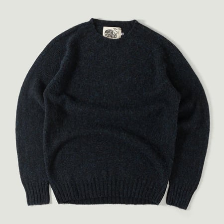 HARLEY OF SCOTLAND X FLANEURS / Shaggy Crew Neck Ocean