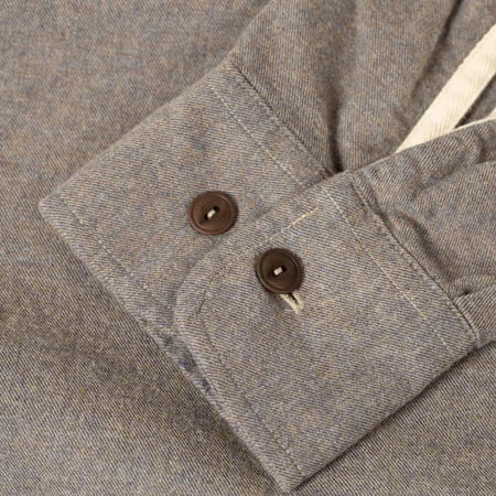 Brushed Flannel Work Shirt Brown