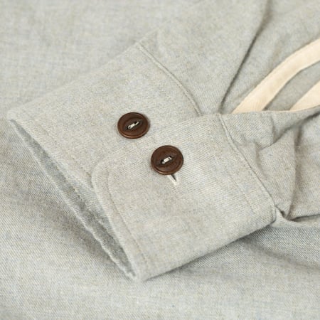 Brushed Flannel Work Shirt Grey