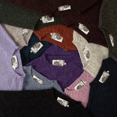Harley Of Scotland X Flâneurs Shaggy Crew Neck Sweater Rave