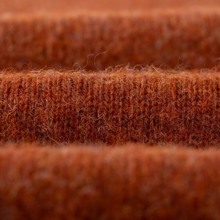 Harley Of Scotland X Flâneurs Shaggy Crew Neck Sweater Terracotta