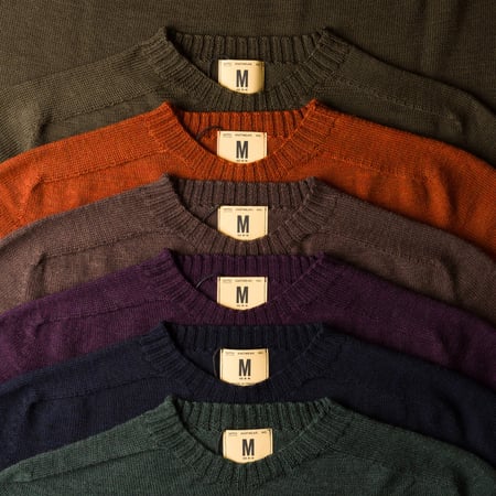 Image-Flâneurs_NITTO KNITWEAR / Pull Col Rond Aris Maille Jersey Orange_detail-3