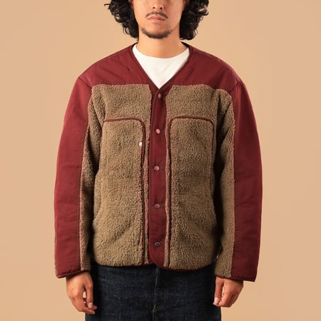 Smock Hooded Parka Burgundy