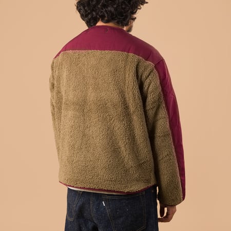 Smock Hooded Parka Burgundy