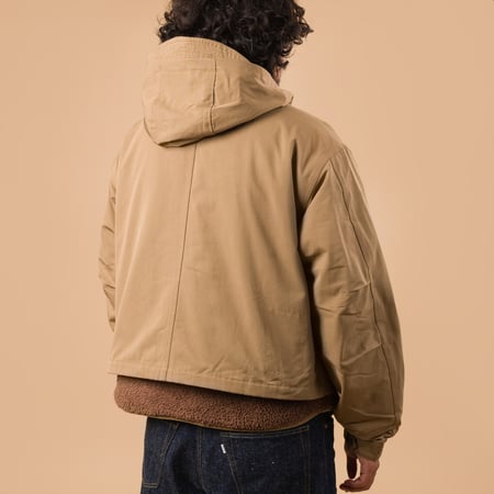 Smock Hooded Parka Tan