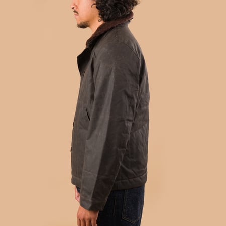 image-flâneurs-MANIFATTURA-CECCARELLI-New Deck Jacket Chocolate de profil