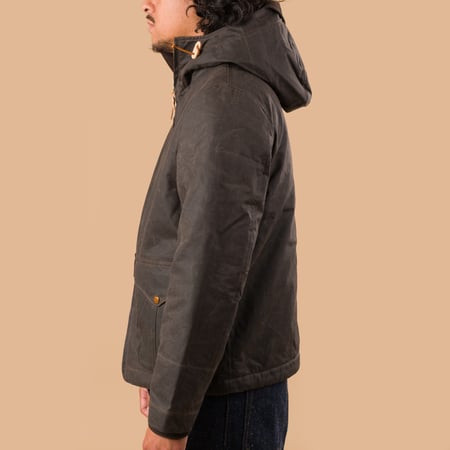 image parka-MANIFATTURA-CECCARELLI-Blazer-Coat-chocolate de profil