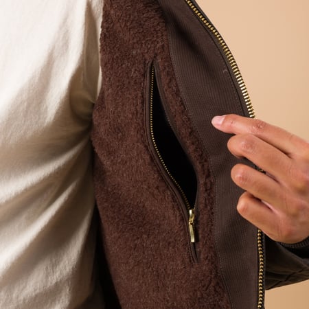 detail parka-MANIFATTURA-CECCARELLI-Blazer-Coat-chocolate