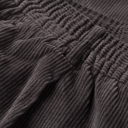 images flaneurs UNIVERSAL WORKS Corduroy Pleated Track Pant Charcoal_Detail-1