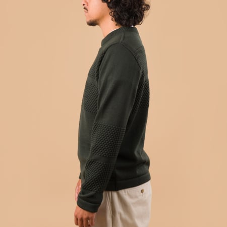 Fisherman III Dark Forest Green Sweater