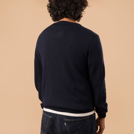 Aris Navy Crewneck Sweater