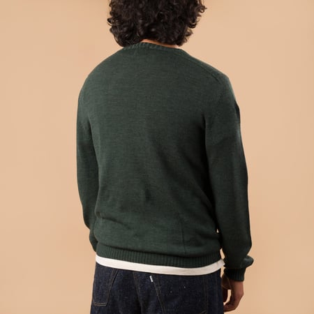 Aris Forest Green Crewneck Sweater