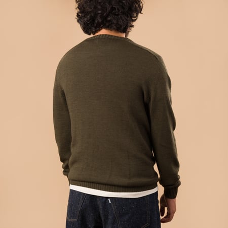 Aris Khaki Crewneck Sweater