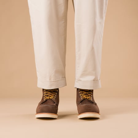 images flaneurs RED WING SHOES  8836 classic moc toe chocolate muleskinner front