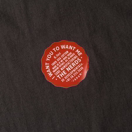 Image-Flâneurs_XX DEVELOPMENT / "SURE MFG" 6.1oz The Nerds Tee Mid Black_detail-1