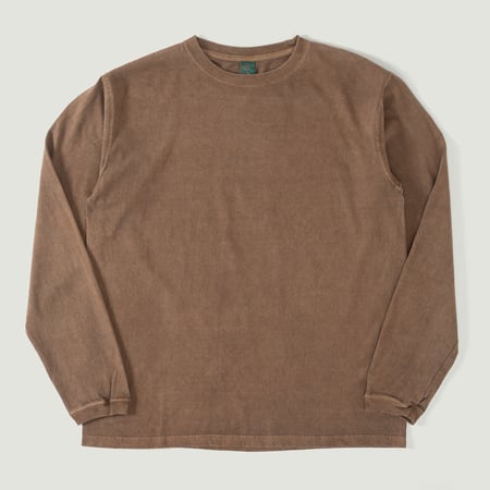 GOOD ON flâneurs tee-shirt manches longues LS Crew Tee P-brown