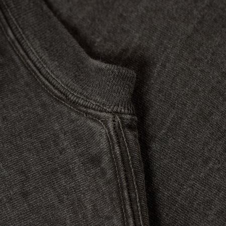 détail flâneurs GOOD ON LS Heavy Crew Tee P-Black
