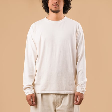 GOOD ON flâneurs tee-shirt manches longues LS Crew Tee p-natural de face