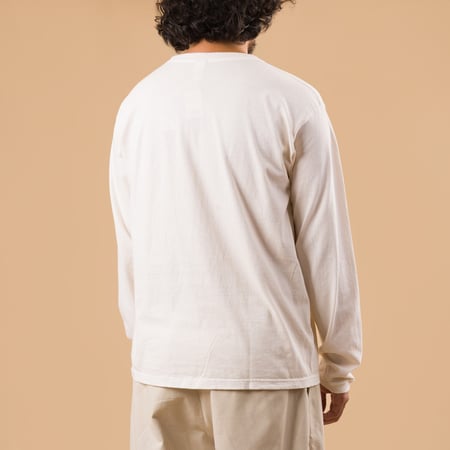 GOOD ON flâneurs tee-shirt manches longues LS Crew Tee p-natural de dos