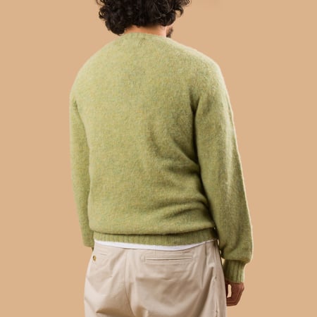 Shaggy Crew Neck Avocado
