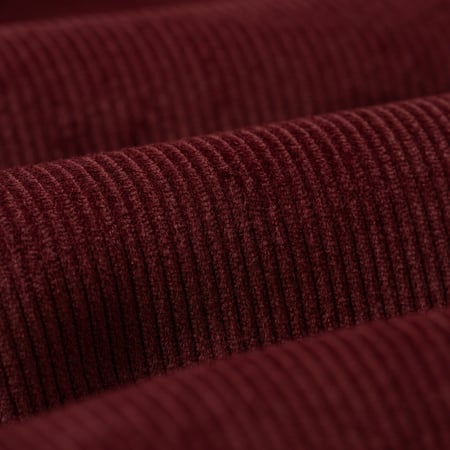 PORTUGUESE FLANNEL flâneurs chemise velours Lobo Bordeaux detail matiere