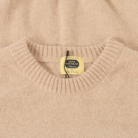 NITTO KNITWEAR X FLANEURS / Bedros Geelongora Sweater Fawn