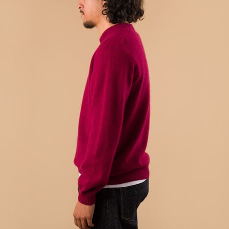 vignette Nitto X Flaneurs pull Bedros geelongora hibiscus porté de profil