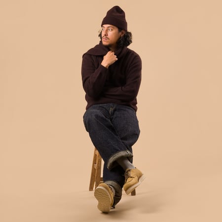 NITTO KNITWEAR X FLANEURS / Bedros Geelongora Sweater Ebony