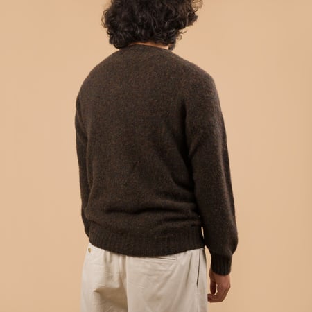 Shaggy Crew Neck Carob