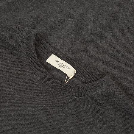 col flâneursMOONCASTLE 12G Wool Crew Neck gray