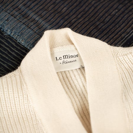 detail col chunky Noragi classique Le Minor X Flâneurs natural