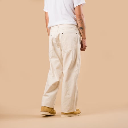 F0530 Cotton Duck Work Pants Ecru