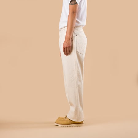F0530 Cotton Duck Work Pants Ecru