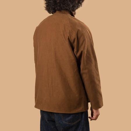 F2361 Heavy Moleskin Riding Jacket Brown