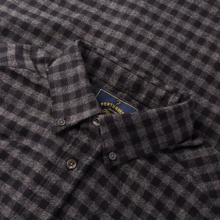 Image-Flâneurs_PORTUGUESE FLANNEL / Roca Shirt Grey_detail