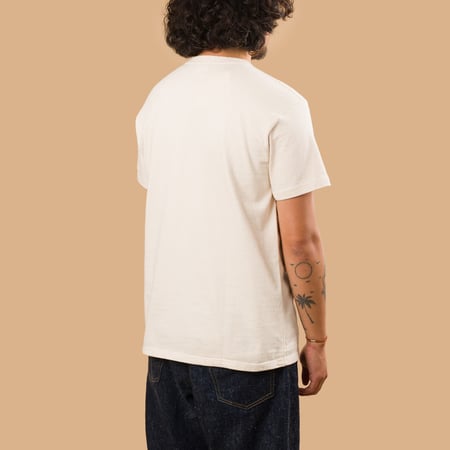 Image-Flâneurs_SAMURAI JEANS / Japanese Cotton Crew T-Shirt Natural