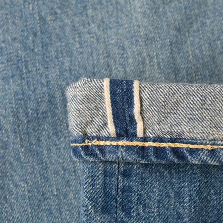 image flâneurs détail FOB FACTORY F153 5P Tapered Blue Used Wash Selvedge Denim