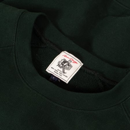 Image-Flâneurs_J. PRESS / Supima Recycle French Terry Aaron Chang Sweat Green_détail-3