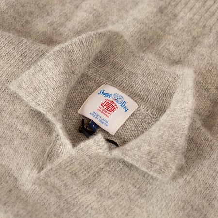 Shaggy Dog Sweater Skipper Polo Gray