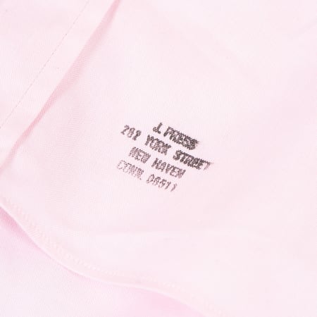 Image-Flâneurs_J. PRESS / Baggy Fit B.D. Pin Oxford Pink_Détail-2